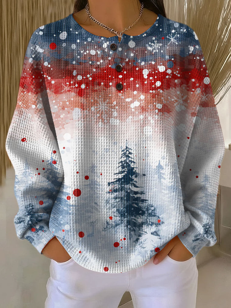 Astrid | Christmas Jumper in Light Blue with Christmas Tree
