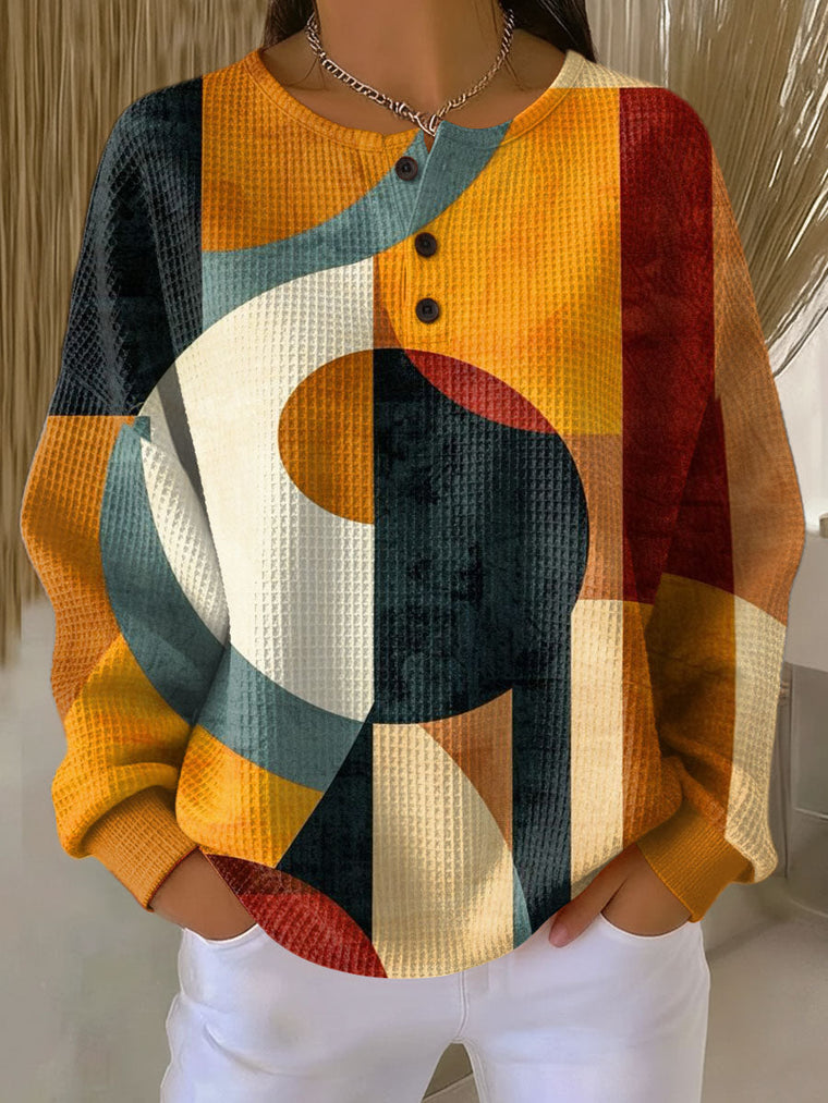 Helene | Jumper with Geometric Pattern