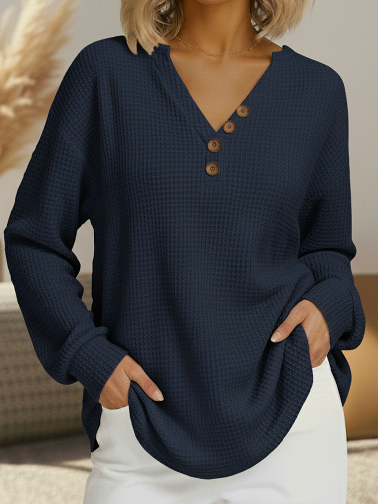 Wilma | Simple Jumper with V-Neck