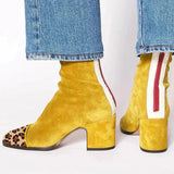 Alma, Suede Heeled Ankle Boots