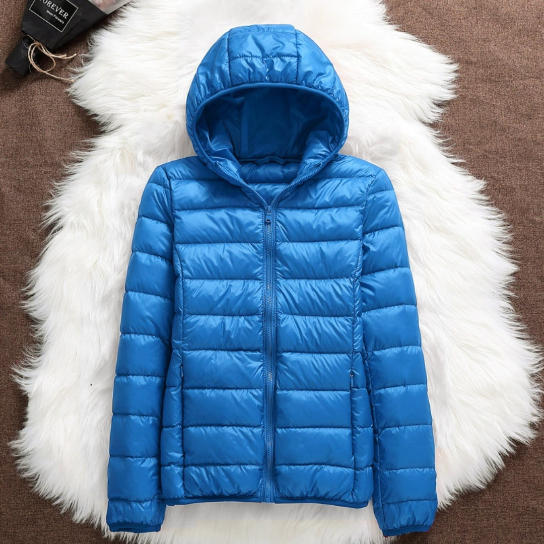 Tess, Mid-Season Coat, Sky Blue