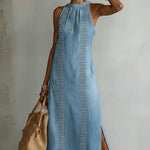 Tilly Retro Lace Denim Dress - view 5