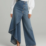 Holly Wrap Denim Trousers - view 2