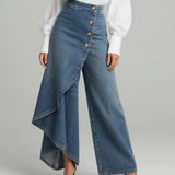 Holly Wrap Denim Trousers - view 2