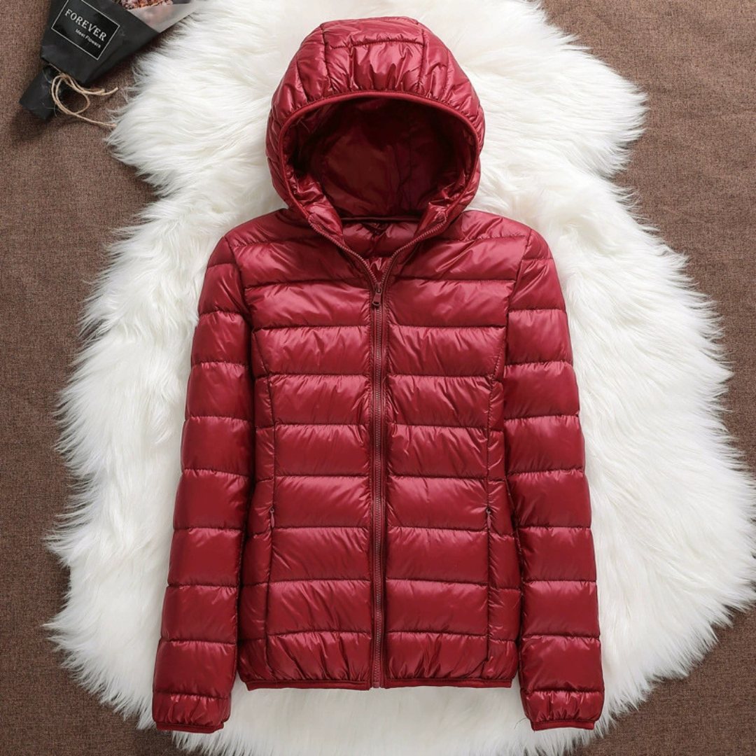 Laura, Mid-Season Coat, Dark Red