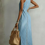 Tilly Retro Lace Denim Dress - view 4