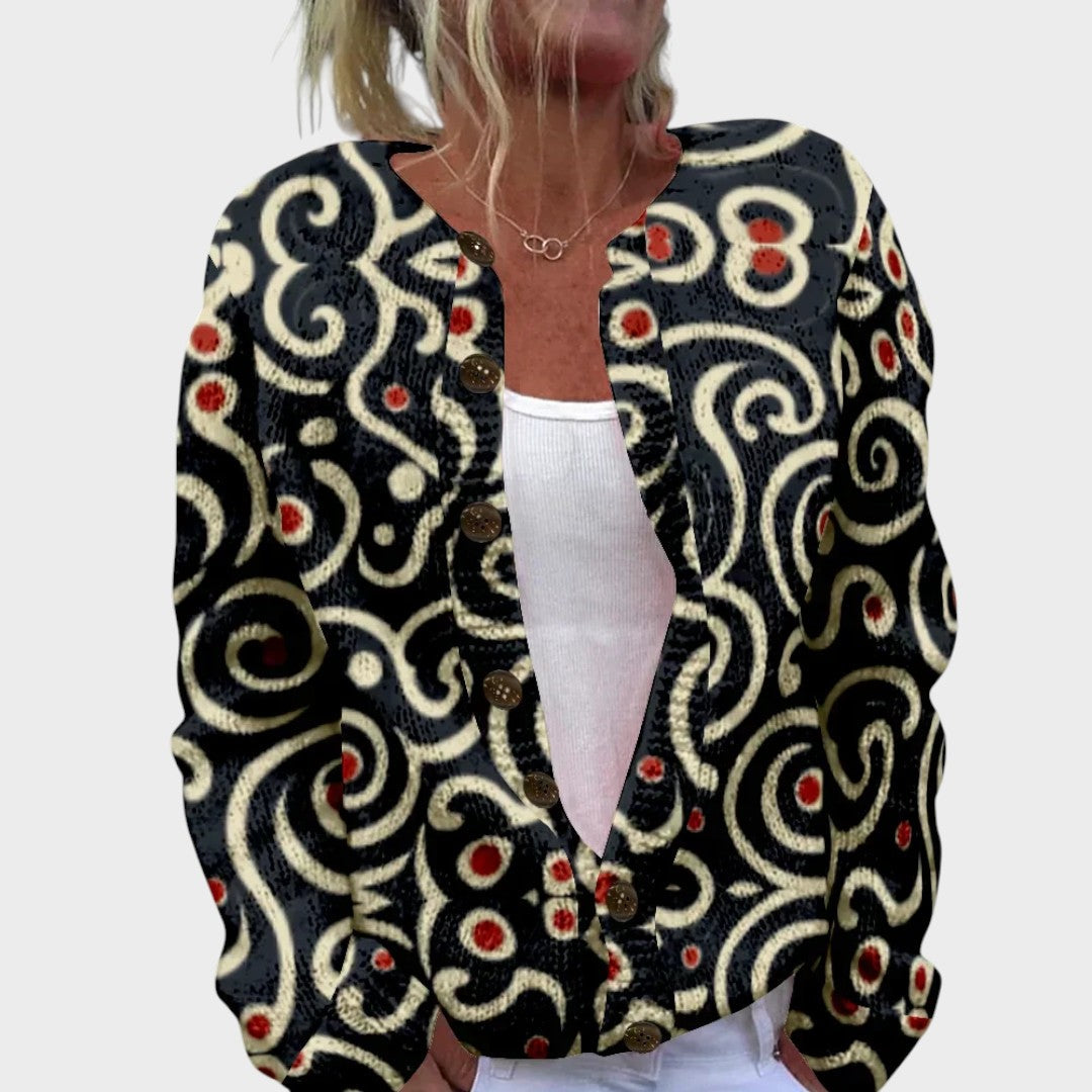 Poppy Floral Autumn Cardigan