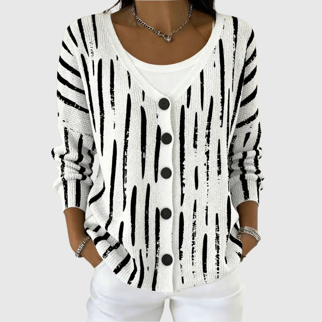 Paula Comfortable Buttoned Knit Cardigan