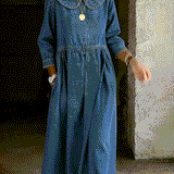 Sophie Peter Pan Collar Denim Dress - view 8