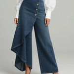 Holly Wrap Denim Trousers - view 3