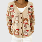 Charlotte Comfortable Buttoned Knit Cardigan