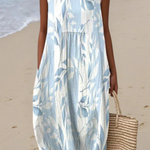 Joy Classic Midi Dress with Floral Pattern, front view