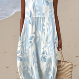 Joy Classic Midi Dress with Floral Pattern, front view