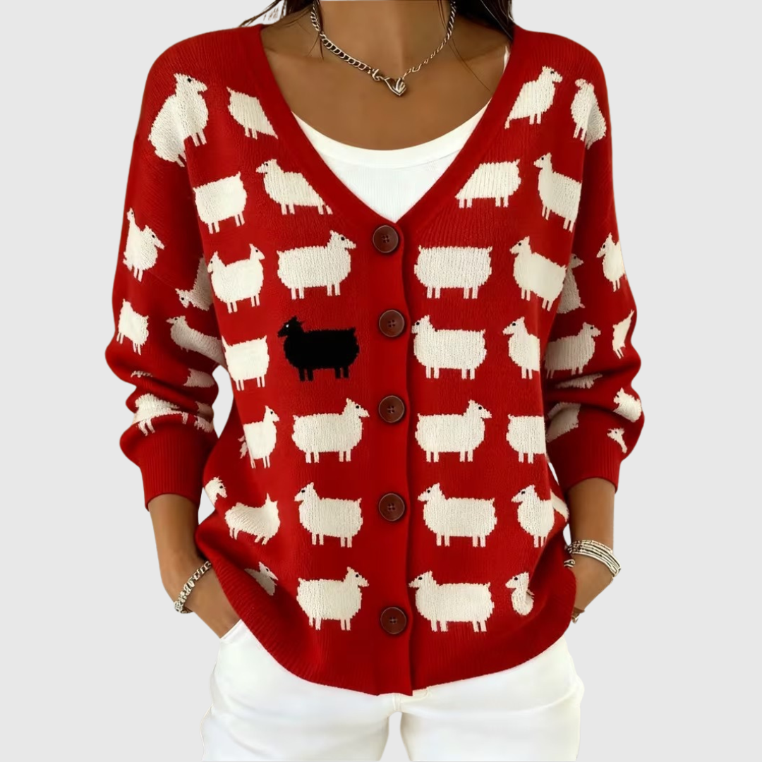 Elisabeth Comfortable Buttoned Knit Cardigan