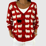 Elisabeth Comfortable Buttoned Knit Cardigan