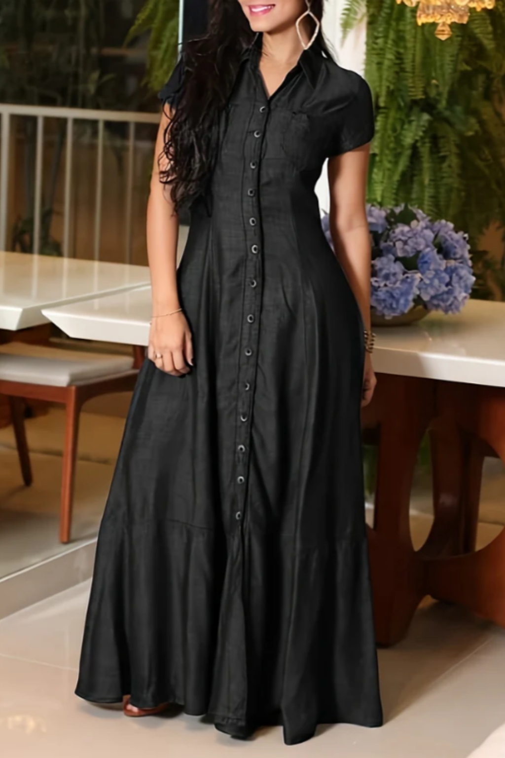Ruby Long Denim Dress - view 5