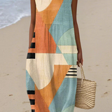 Iris Versatile Multicoloured Midi Dress, front view