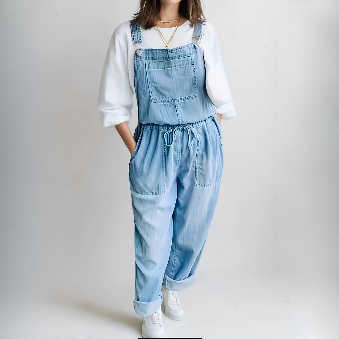 Hannah Casual Denim Jumpsuit