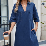 Rosie Casual Denim Dress - view 3