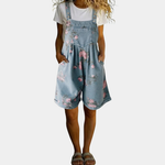 Lucy Floral Denim Jumpsuit