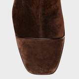 Alma, Suede Heeled Ankle Boots