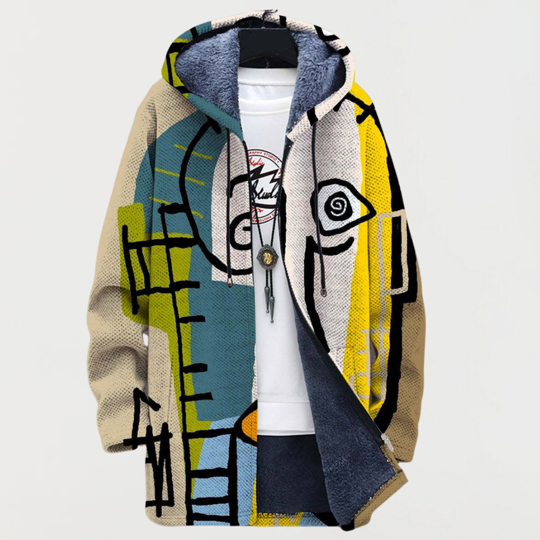 Morgan Coat with Abstract Pattern