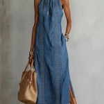 Tilly Retro Lace Denim Dress - view 2