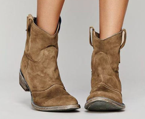 Piper, Western Ankle Boots, Pull-On Design