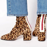 Alma, Suede Heeled Ankle Boots