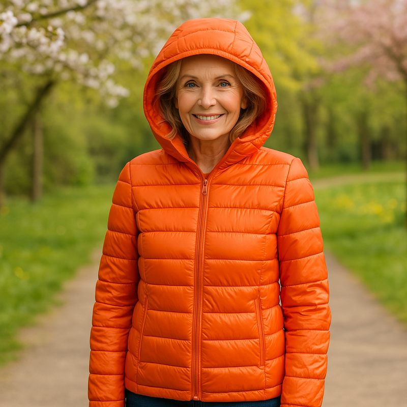 Sara, Mid-Season Coat, Orange