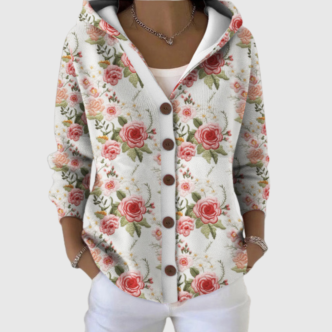 Magdalena Comfortable Knit Cardigan with Hood