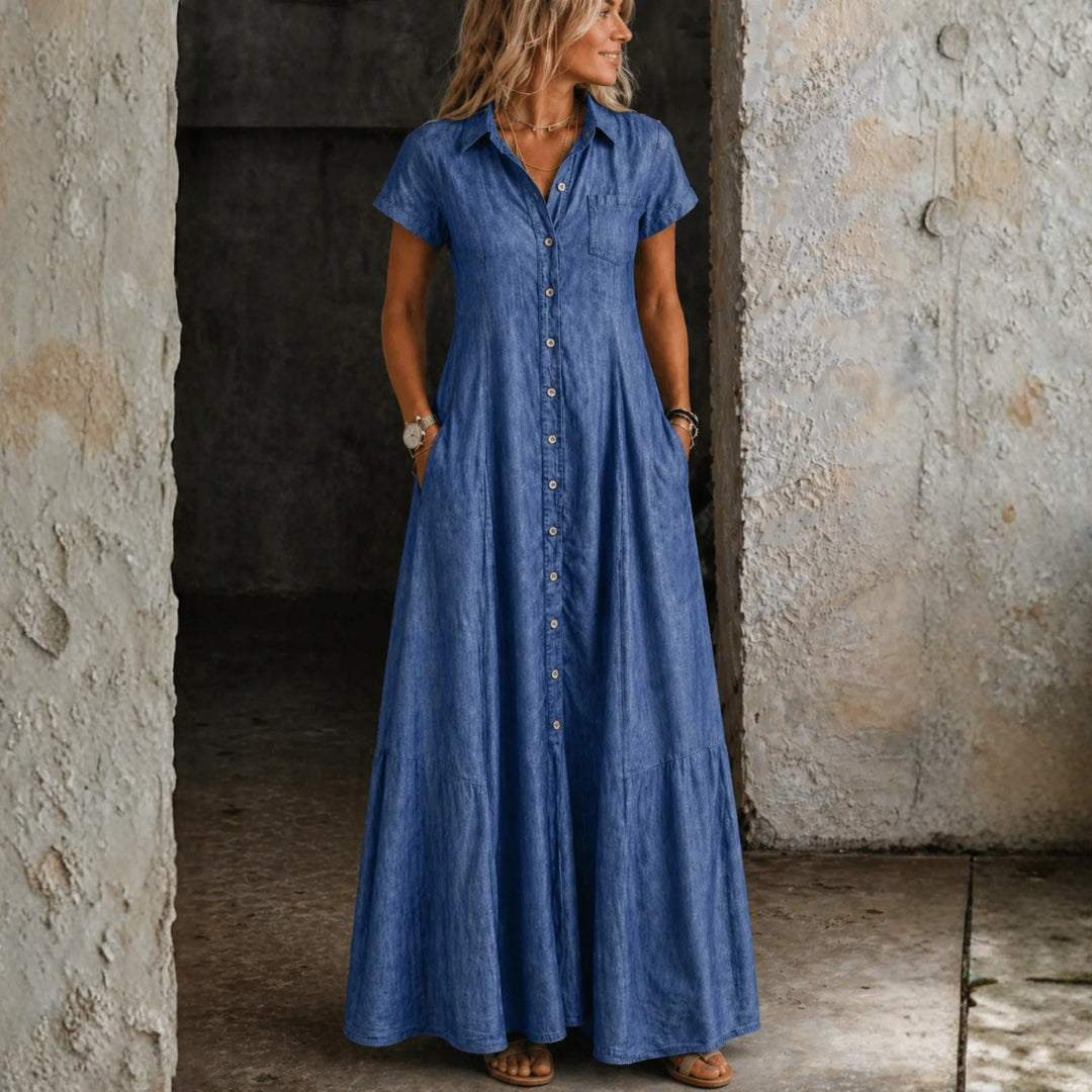 Ruby Long Denim Dress