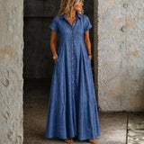 Ruby Long Denim Dress