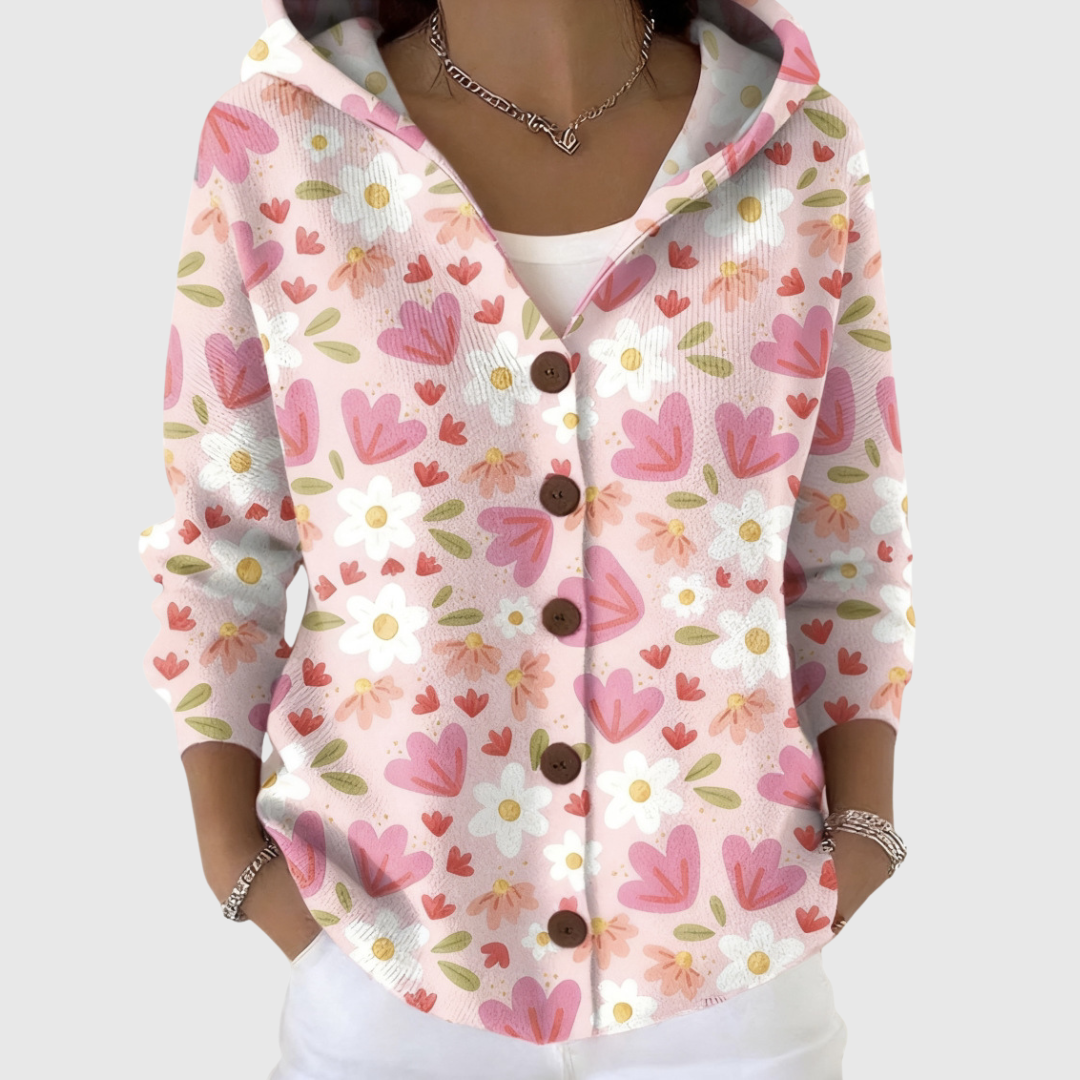 Marlene Comfortable Knitted Cardigan with Hood