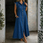 Saskia Plus-Size Denim Dress