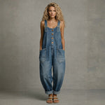 Harriet Stylish Denim Jumpsuit with Pockets