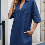 Rosie Casual Denim Dress - view 4
