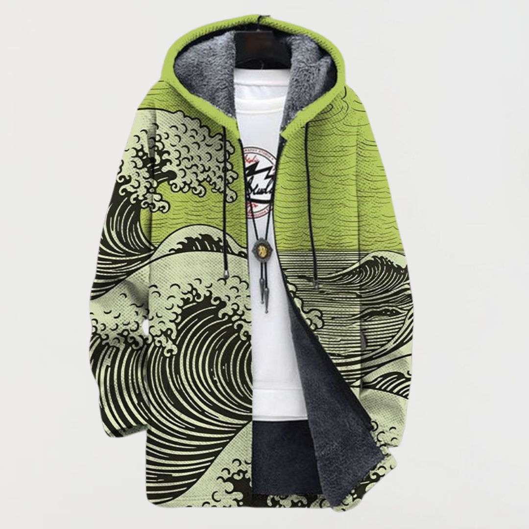 Lennox Wave Pattern Coat - view 4