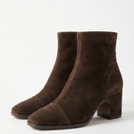 Alma, Suede Heeled Ankle Boots