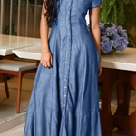 Ruby Long Denim Dress - view 6