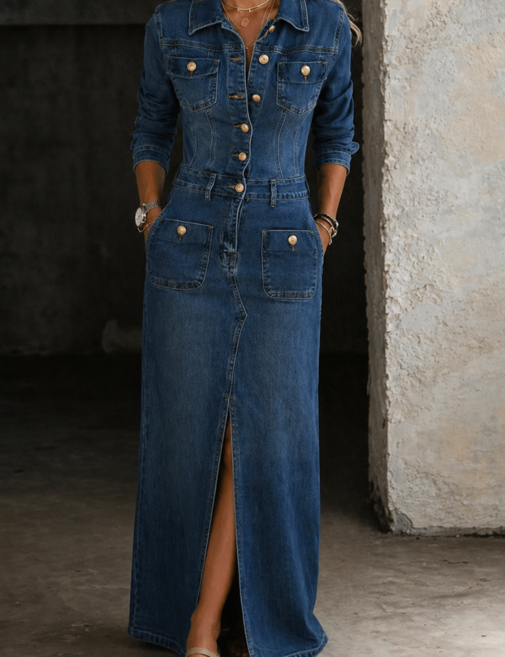 Leonora Classic Comfortable Denim Jacket