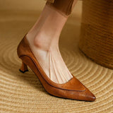 Fiona Elegant Pumps with Textured Panels
