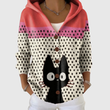 Theresa Comfortable Knit Cardigan with Hood