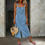 Georgia Casual Denim Pinafore Dress