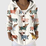 Lotte Comfortable Knitted Cardigan with Hood