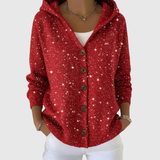 Marie Comfortable Knitted Cardigan with Hood