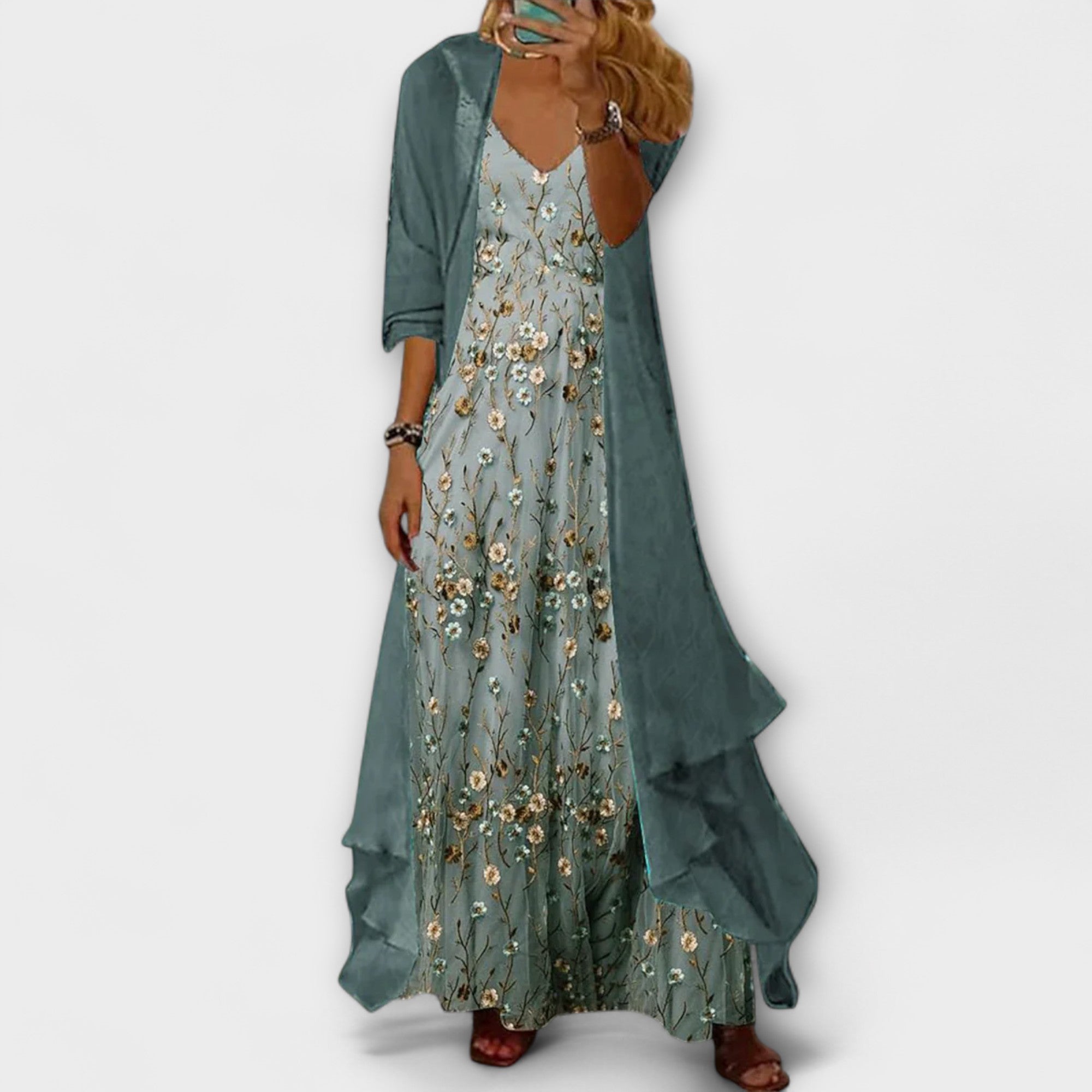 Mara | Maxi Dress with Jacket (2-piece Set)