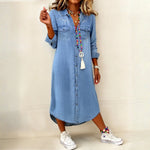 Pippa Smart Casual Denim Shirt Dress