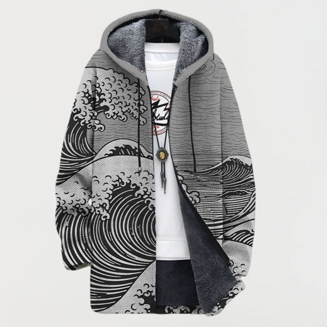 Lennox Wave Pattern Coat - view 5