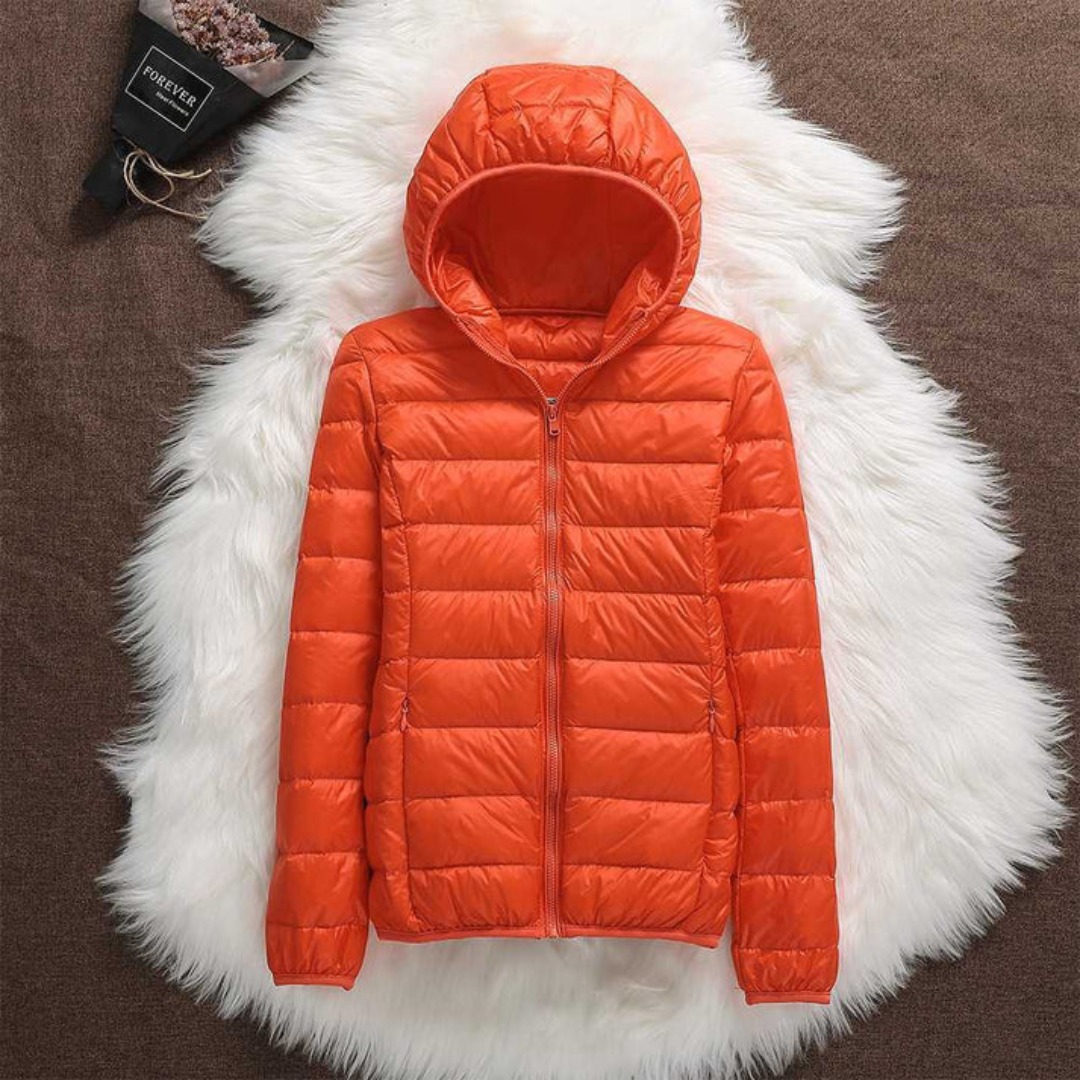 Sara, Mid-Season Coat, Orange